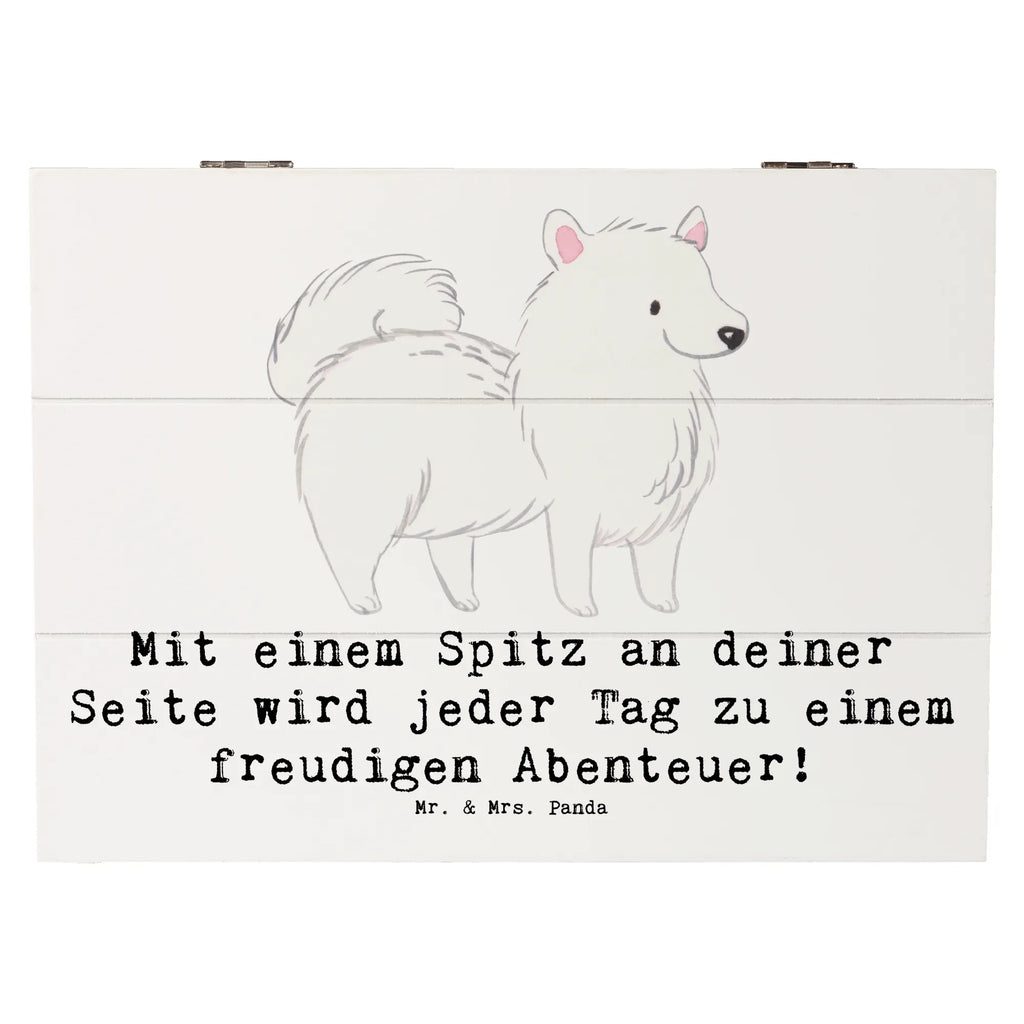 Holzkiste Freudiger Spitz Holzkiste, Kiste, Erinnerungsbox, Schatzkiste, Geschenkdose, Schatulle, Geschenkbox, Aufbewahrungsbox, Dekokiste, Truhe, XXL, Erinnerungskiste, Hund, Hunderasse, Rassehund, Hundebesitzer, Geschenk, Tierfreund, Schenken, Welpe