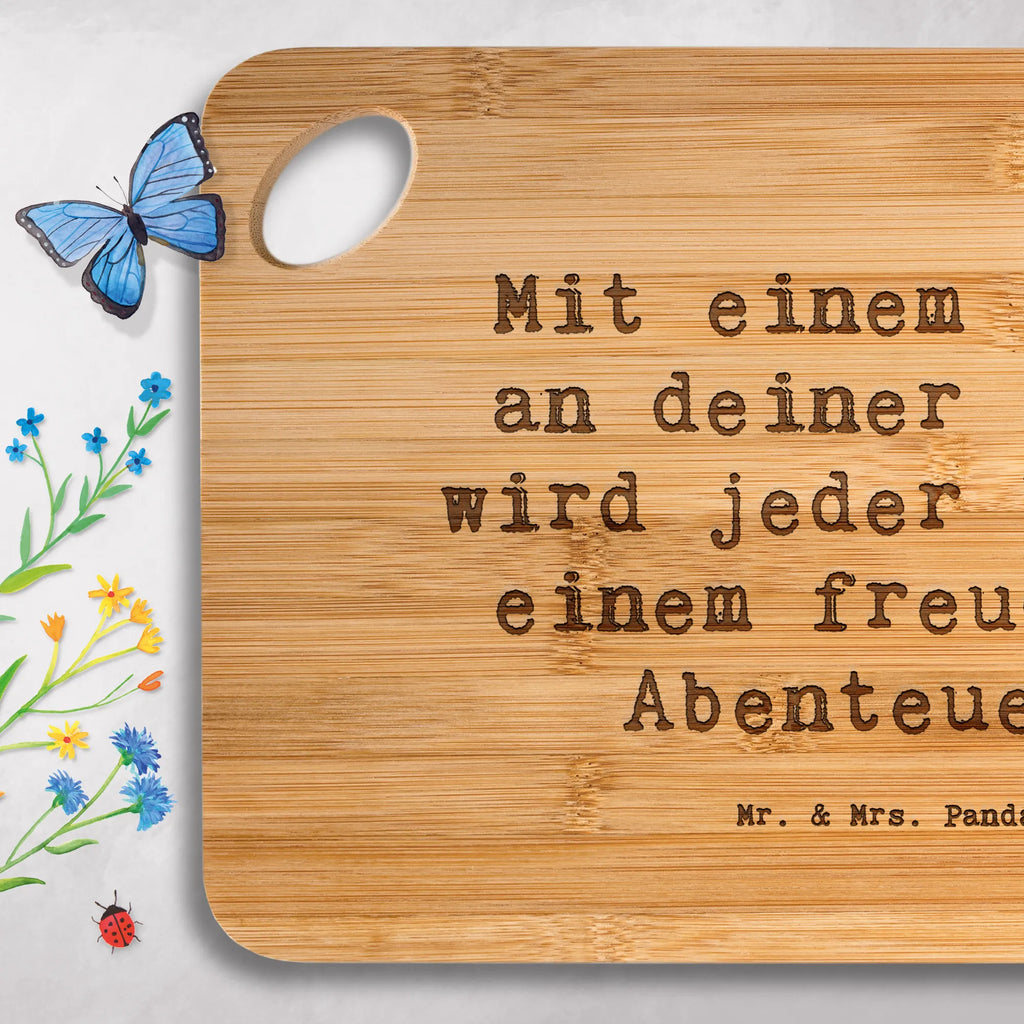 Bamboo chopping board Saying Mit einem Spitz an deiner Seite wird jeder Tag zu einem freudigen Abenteuer! wood, kitchen, cutting block, slices, board, kitchen board, carving board, breakfast board, robust, bamboo, cutting board, breakfast, nature, solid, engraving, dulcimer, Dog, dog breed, purebred dog, dog owner, gift, animal lover, giving, puppy