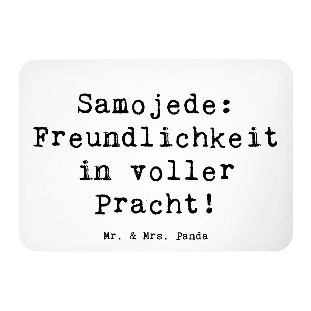 Magnet Saying Samojede: Freundlichkeit in voller Pracht! Kühlschrank Dekoration, Pinnwandmagnet, Whiteboard Magnet, Souvenir Magnet, Kühlschrankmagnet, Notiz Magnet, Motivmagnete, Dekomagnet, Hund, Hunderasse, Rassehund, Hundebesitzer, Geschenk, Tierfreund, Schenken, Welpe