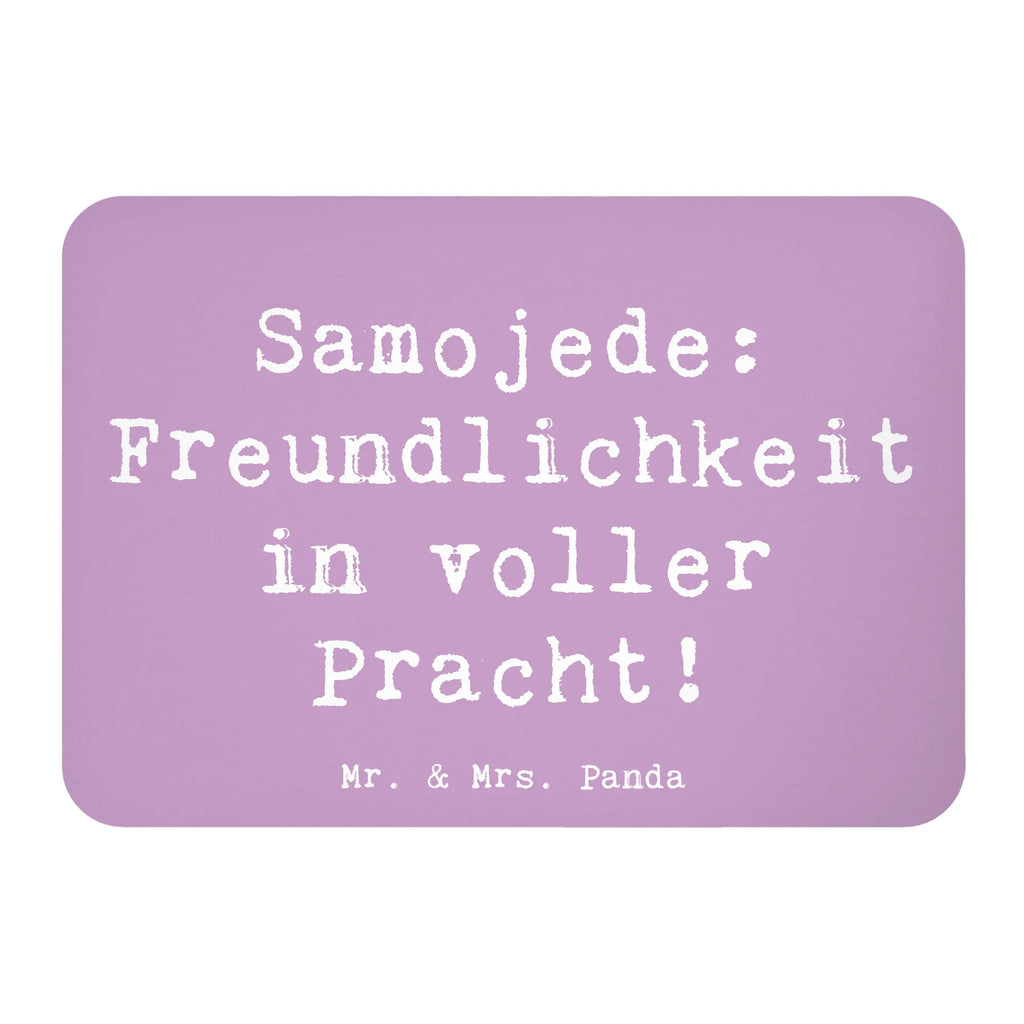 Magnet Saying Samojede: Freundlichkeit in voller Pracht! Kühlschrank Dekoration, Pinnwandmagnet, Whiteboard Magnet, Souvenir Magnet, Kühlschrankmagnet, Notiz Magnet, Motivmagnete, Dekomagnet, Hund, Hunderasse, Rassehund, Hundebesitzer, Geschenk, Tierfreund, Schenken, Welpe
