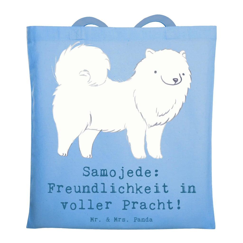 Tote bag Samojede: Freundlichkeit in voller Pracht! Schultertasche, Shopper, Umhängetasche, Einkaufstüte, Jutetasche, Stoffbeutel, Badetasche, Strandtasche, Tragetasche, Beuteltasche, Tasche, Jutebeutel, Beutel, Laptoptasche, Stofftasche, Einkaufstasche, Hund, Hunderasse, Rassehund, Hundebesitzer, Geschenk, Tierfreund, Schenken, Welpe