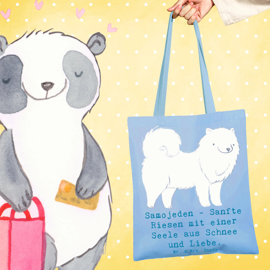Tragetasche Samojede Liebe Tragetasche, Einkaufstüte, Laptoptasche, Shopper, Beutel, Einkaufstasche, Umhängetasche, Jutetasche, Strandtasche, Tasche, Jutebeutel, Schultertasche, Stoffbeutel, Badetasche, Beuteltasche, Stofftasche, Hund, Hunderasse, Rassehund, Hundebesitzer, Geschenk, Tierfreund, Schenken, Welpe