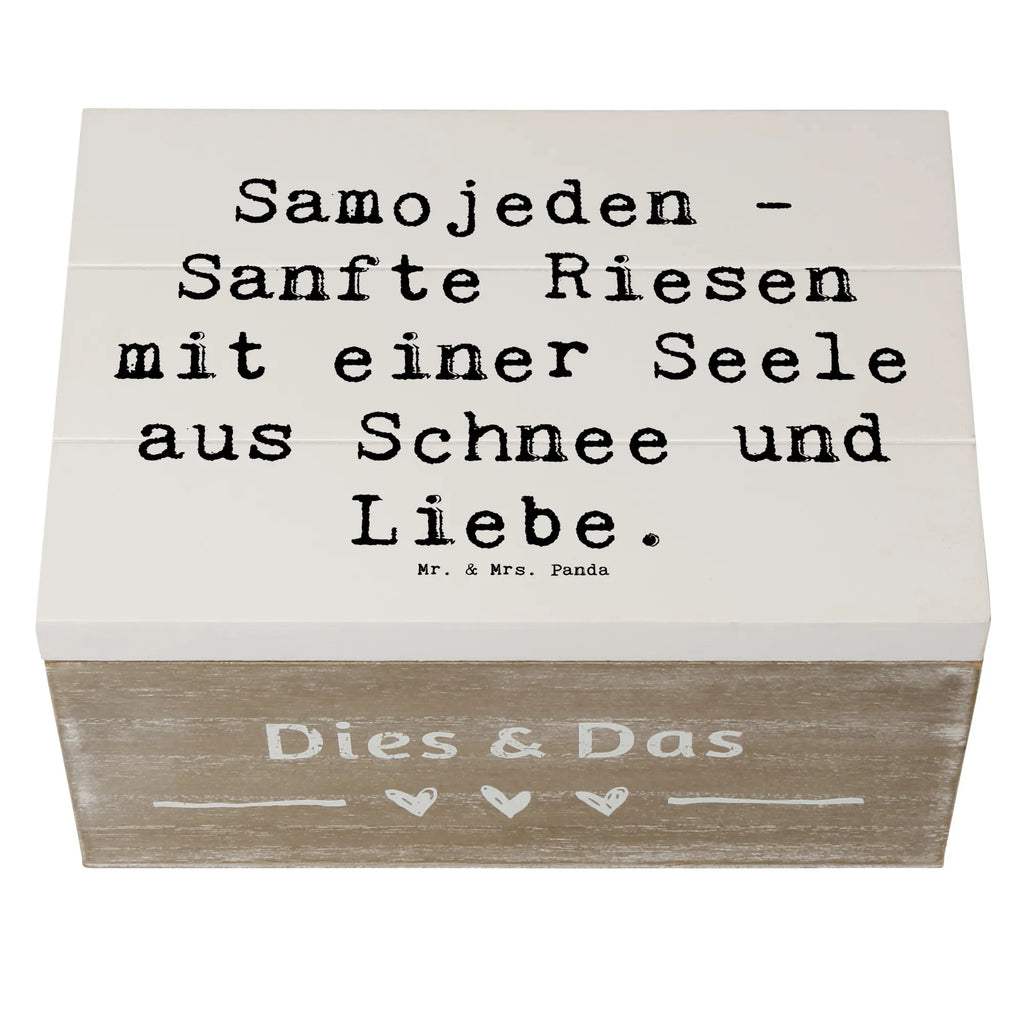 Holzkiste Spruch Samojede Liebe XXL, Erinnerungsbox, Geschenkbox, Dekokiste, Erinnerungskiste, Truhe, Kiste, Aufbewahrungsbox, Schatzkiste, Holzkiste, Schatulle, Geschenkdose, Hund, Hunderasse, Rassehund, Hundebesitzer, Geschenk, Tierfreund, Schenken, Welpe