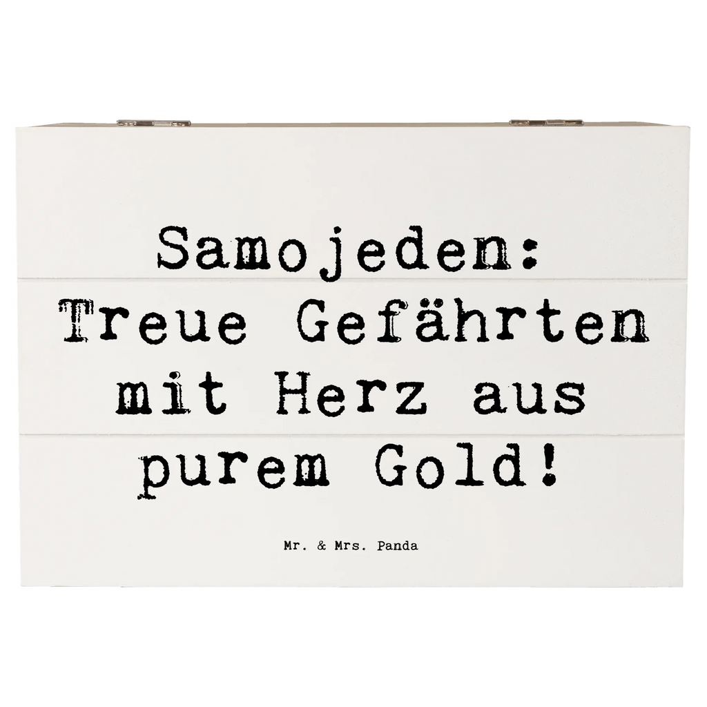 Holzkiste Spruch Samojede Herz Truhe, Erinnerungsbox, Erinnerungskiste, Geschenkbox, Schatzkiste, Kiste, Holzkiste, XXL, Geschenkdose, Dekokiste, Schatulle, Aufbewahrungsbox, Hund, Hunderasse, Rassehund, Hundebesitzer, Geschenk, Tierfreund, Schenken, Welpe