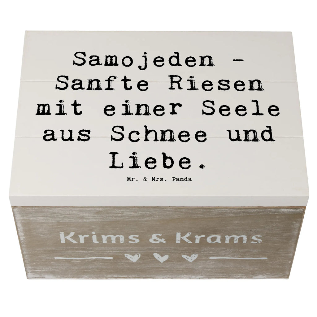 Holzkiste Spruch Samojede Liebe XXL, Erinnerungsbox, Geschenkbox, Dekokiste, Erinnerungskiste, Truhe, Kiste, Aufbewahrungsbox, Schatzkiste, Holzkiste, Schatulle, Geschenkdose, Hund, Hunderasse, Rassehund, Hundebesitzer, Geschenk, Tierfreund, Schenken, Welpe