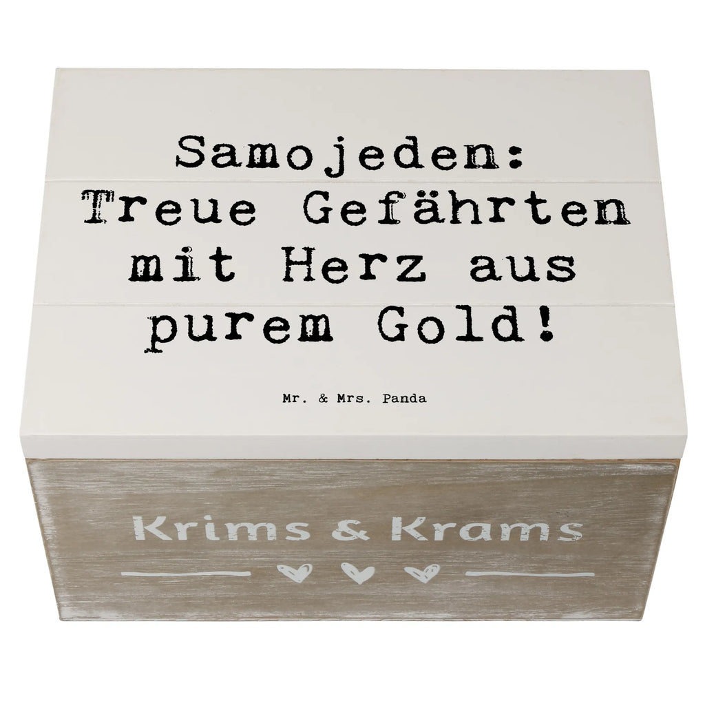 Holzkiste Spruch Samojede Herz Truhe, Erinnerungsbox, Erinnerungskiste, Geschenkbox, Schatzkiste, Kiste, Holzkiste, XXL, Geschenkdose, Dekokiste, Schatulle, Aufbewahrungsbox, Hund, Hunderasse, Rassehund, Hundebesitzer, Geschenk, Tierfreund, Schenken, Welpe