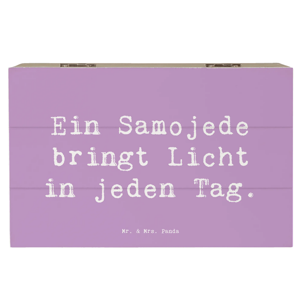 Holzkiste Spruch Samojede Licht Schatzkiste, XXL, Geschenkdose, Dekokiste, Holzkiste, Schatulle, Truhe, Kiste, Erinnerungskiste, Erinnerungsbox, Aufbewahrungsbox, Geschenkbox, Hund, Hunderasse, Rassehund, Hundebesitzer, Geschenk, Tierfreund, Schenken, Welpe