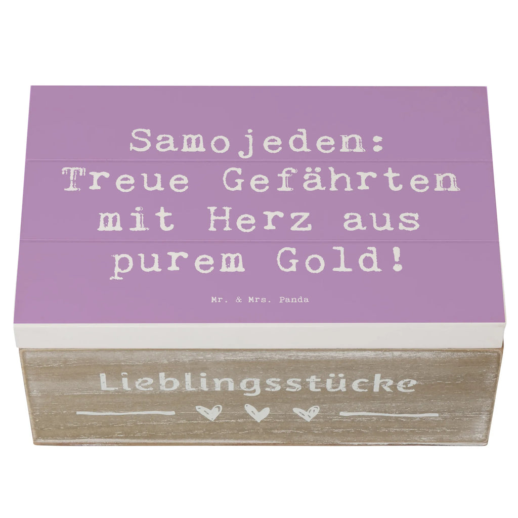 Holzkiste Spruch Samojede Herz Truhe, Erinnerungsbox, Erinnerungskiste, Geschenkbox, Schatzkiste, Kiste, Holzkiste, XXL, Geschenkdose, Dekokiste, Schatulle, Aufbewahrungsbox, Hund, Hunderasse, Rassehund, Hundebesitzer, Geschenk, Tierfreund, Schenken, Welpe