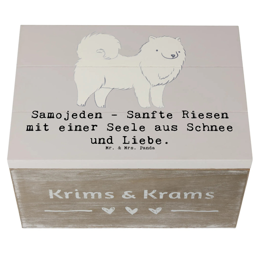 Holzkiste Samojede Liebe Schatzkiste, Erinnerungsbox, Kiste, Geschenkdose, Erinnerungskiste, Geschenkbox, Dekokiste, Holzkiste, XXL, Aufbewahrungsbox, Truhe, Schatulle, Hund, Hunderasse, Rassehund, Hundebesitzer, Geschenk, Tierfreund, Schenken, Welpe