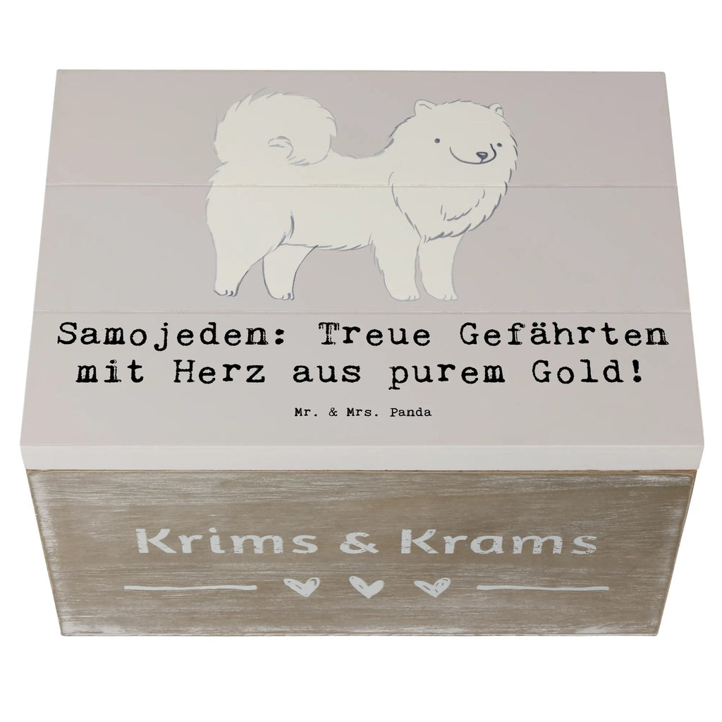 Holzkiste Samojede Herz Kiste, Truhe, Aufbewahrungsbox, XXL, Schatzkiste, Holzkiste, Dekokiste, Schatulle, Erinnerungskiste, Geschenkdose, Erinnerungsbox, Geschenkbox, Hund, Hunderasse, Rassehund, Hundebesitzer, Geschenk, Tierfreund, Schenken, Welpe