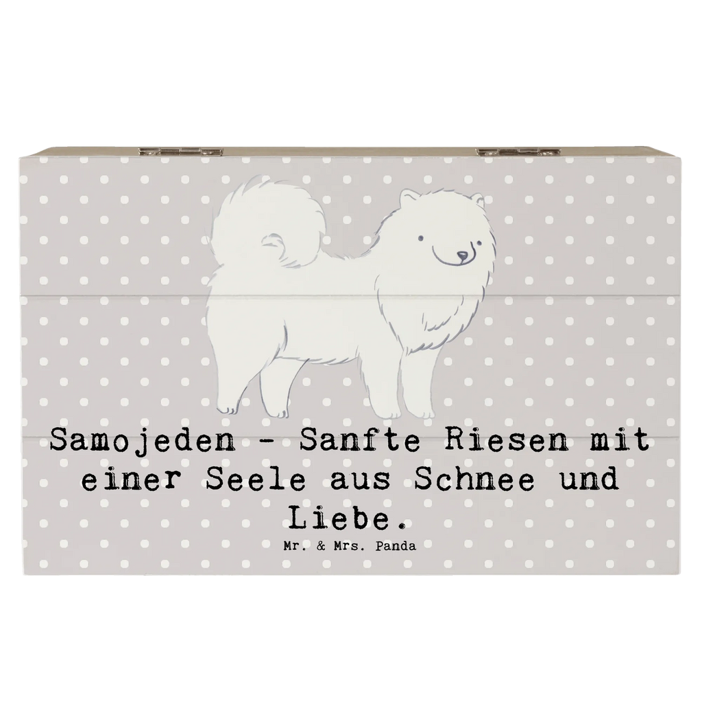 Holzkiste Samojede Liebe Schatzkiste, Erinnerungsbox, Kiste, Geschenkdose, Erinnerungskiste, Geschenkbox, Dekokiste, Holzkiste, XXL, Aufbewahrungsbox, Truhe, Schatulle, Hund, Hunderasse, Rassehund, Hundebesitzer, Geschenk, Tierfreund, Schenken, Welpe