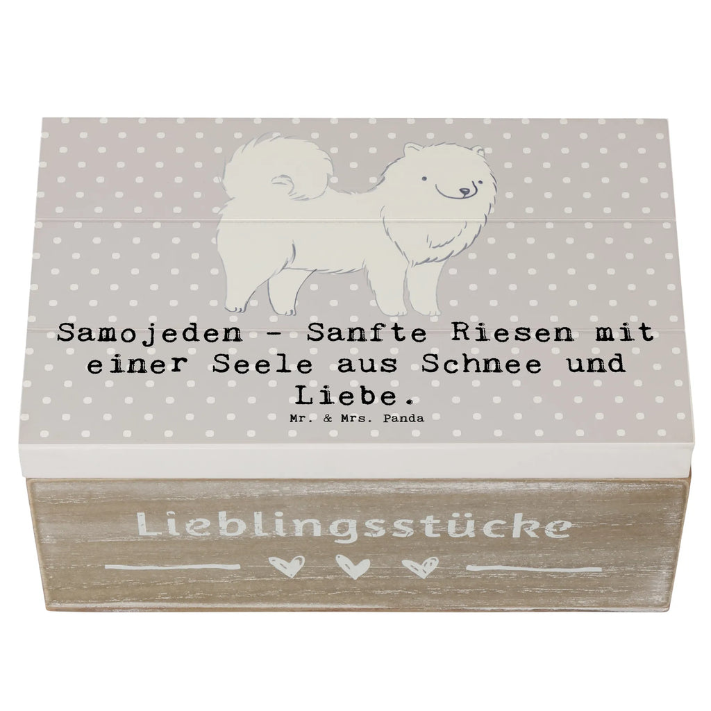 Holzkiste Samojede Liebe Schatzkiste, Erinnerungsbox, Kiste, Geschenkdose, Erinnerungskiste, Geschenkbox, Dekokiste, Holzkiste, XXL, Aufbewahrungsbox, Truhe, Schatulle, Hund, Hunderasse, Rassehund, Hundebesitzer, Geschenk, Tierfreund, Schenken, Welpe