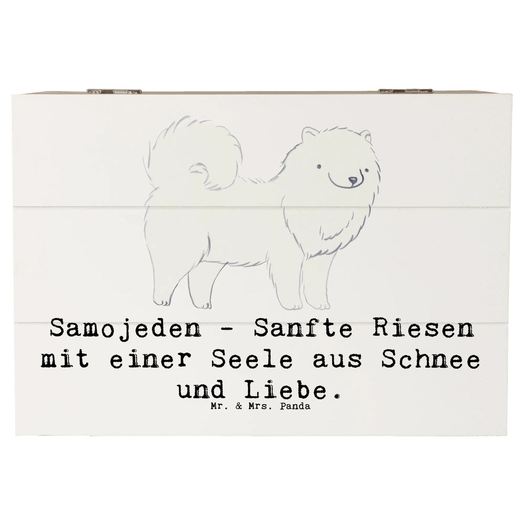 Holzkiste Samojede Liebe Schatzkiste, Erinnerungsbox, Kiste, Geschenkdose, Erinnerungskiste, Geschenkbox, Dekokiste, Holzkiste, XXL, Aufbewahrungsbox, Truhe, Schatulle, Hund, Hunderasse, Rassehund, Hundebesitzer, Geschenk, Tierfreund, Schenken, Welpe
