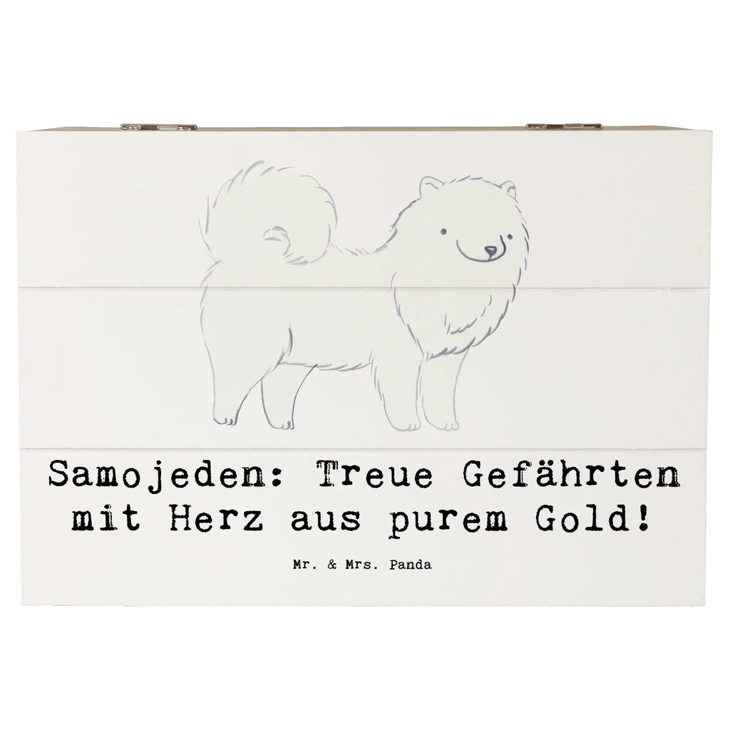 Holzkiste Samojede Herz Kiste, Truhe, Aufbewahrungsbox, XXL, Schatzkiste, Holzkiste, Dekokiste, Schatulle, Erinnerungskiste, Geschenkdose, Erinnerungsbox, Geschenkbox, Hund, Hunderasse, Rassehund, Hundebesitzer, Geschenk, Tierfreund, Schenken, Welpe