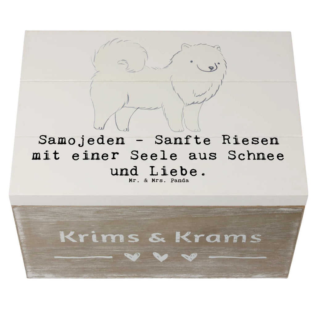 Holzkiste Samojede Liebe Schatzkiste, Erinnerungsbox, Kiste, Geschenkdose, Erinnerungskiste, Geschenkbox, Dekokiste, Holzkiste, XXL, Aufbewahrungsbox, Truhe, Schatulle, Hund, Hunderasse, Rassehund, Hundebesitzer, Geschenk, Tierfreund, Schenken, Welpe