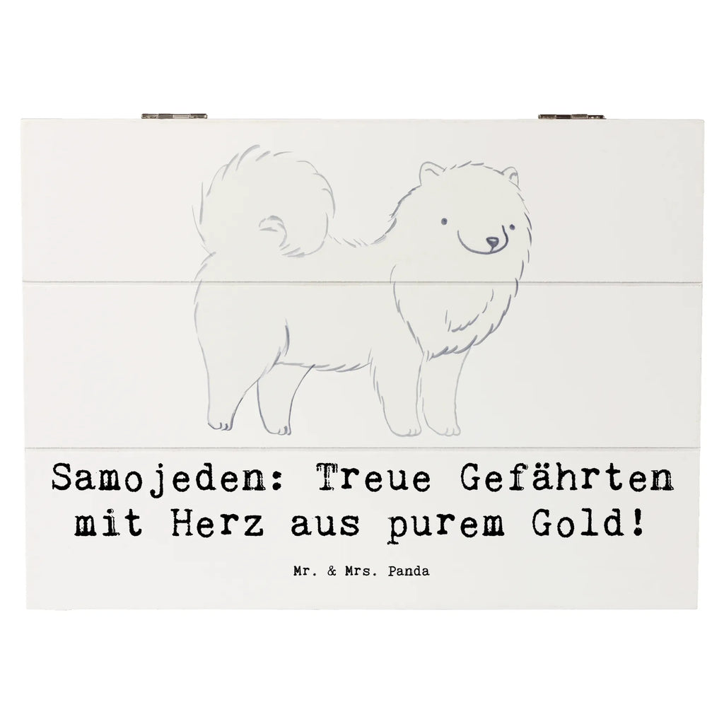 Holzkiste Samojede Herz Kiste, Truhe, Aufbewahrungsbox, XXL, Schatzkiste, Holzkiste, Dekokiste, Schatulle, Erinnerungskiste, Geschenkdose, Erinnerungsbox, Geschenkbox, Hund, Hunderasse, Rassehund, Hundebesitzer, Geschenk, Tierfreund, Schenken, Welpe