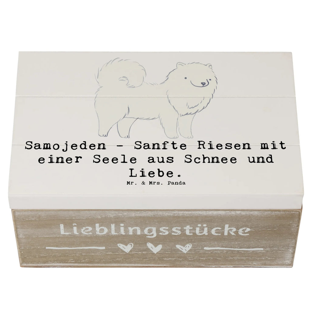 Holzkiste Samojede Liebe Schatzkiste, Erinnerungsbox, Kiste, Geschenkdose, Erinnerungskiste, Geschenkbox, Dekokiste, Holzkiste, XXL, Aufbewahrungsbox, Truhe, Schatulle, Hund, Hunderasse, Rassehund, Hundebesitzer, Geschenk, Tierfreund, Schenken, Welpe