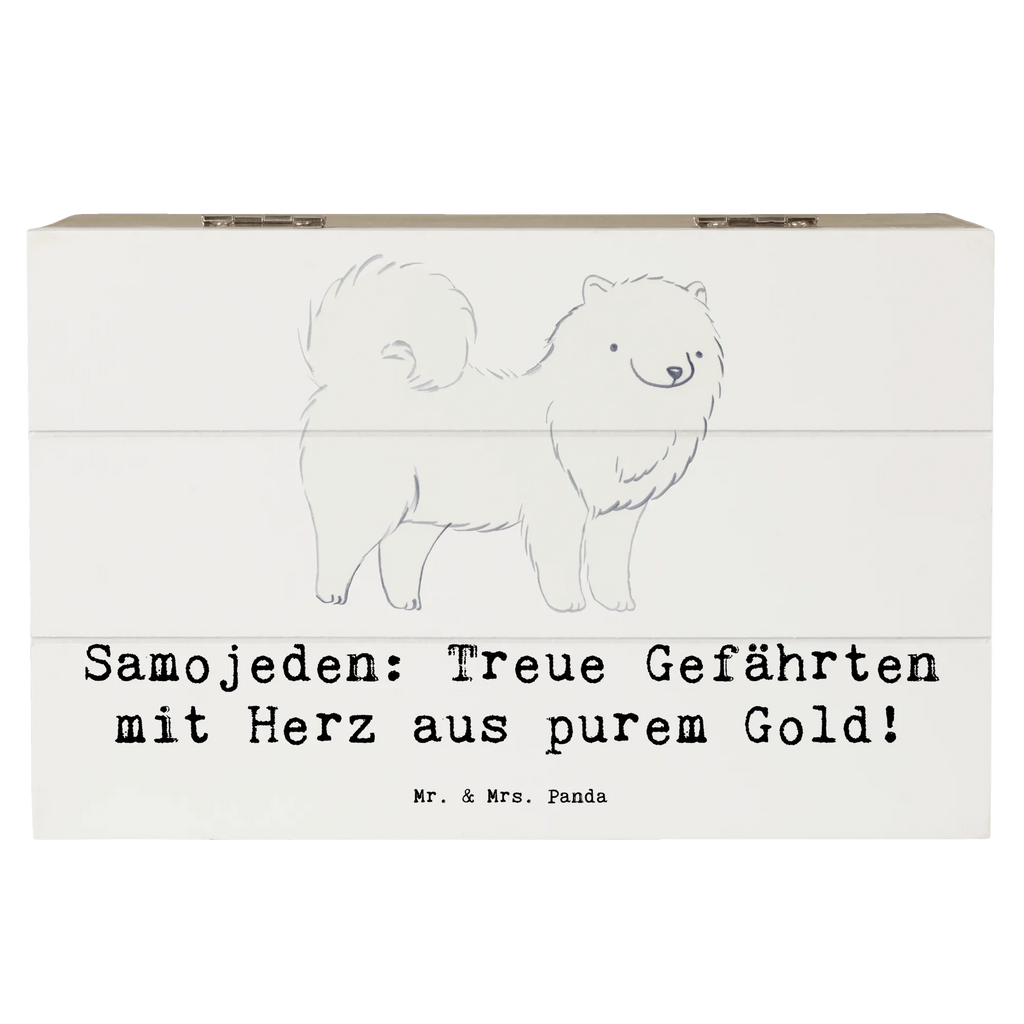 Holzkiste Samojede Herz Kiste, Truhe, Aufbewahrungsbox, XXL, Schatzkiste, Holzkiste, Dekokiste, Schatulle, Erinnerungskiste, Geschenkdose, Erinnerungsbox, Geschenkbox, Hund, Hunderasse, Rassehund, Hundebesitzer, Geschenk, Tierfreund, Schenken, Welpe