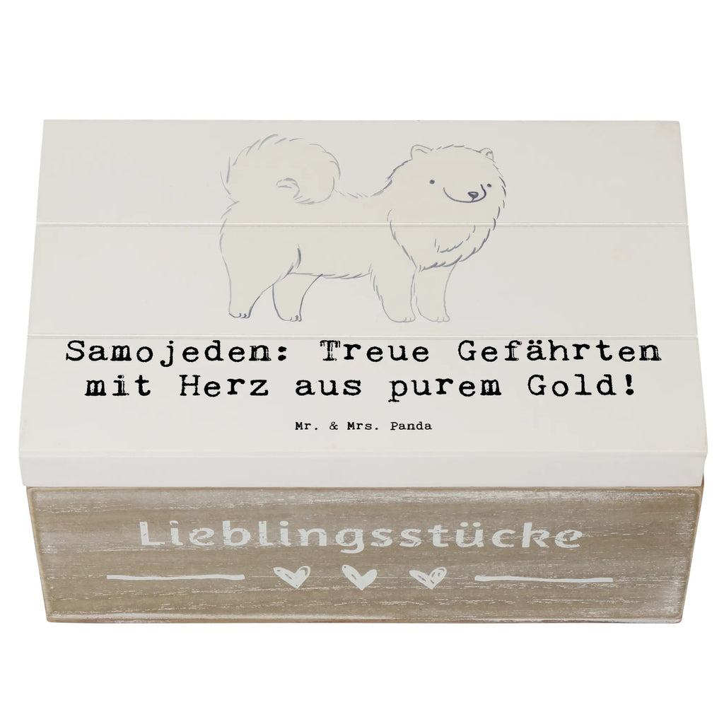 Holzkiste Samojede Herz Kiste, Truhe, Aufbewahrungsbox, XXL, Schatzkiste, Holzkiste, Dekokiste, Schatulle, Erinnerungskiste, Geschenkdose, Erinnerungsbox, Geschenkbox, Hund, Hunderasse, Rassehund, Hundebesitzer, Geschenk, Tierfreund, Schenken, Welpe