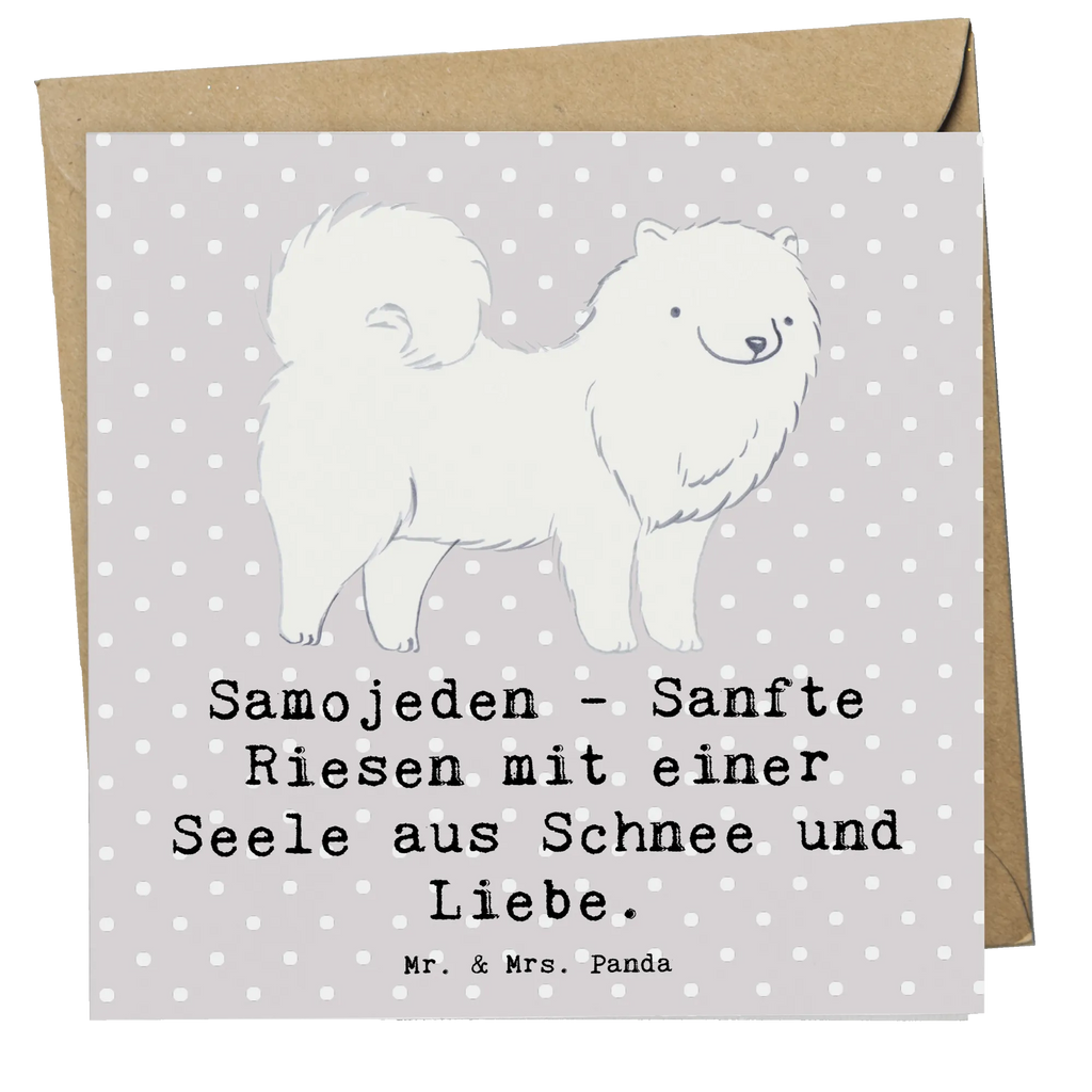 Deluxe Karte Samojede Liebe Glückwunschkarte, Grußkarte, Hochzeitskarte, Hochwertige Klappkarte, Einladungskarte, Geburtstagskarte, Hochwertige Grußkarte, Karte, Klappkarte, Hund, Hunderasse, Rassehund, Hundebesitzer, Geschenk, Tierfreund, Schenken, Welpe