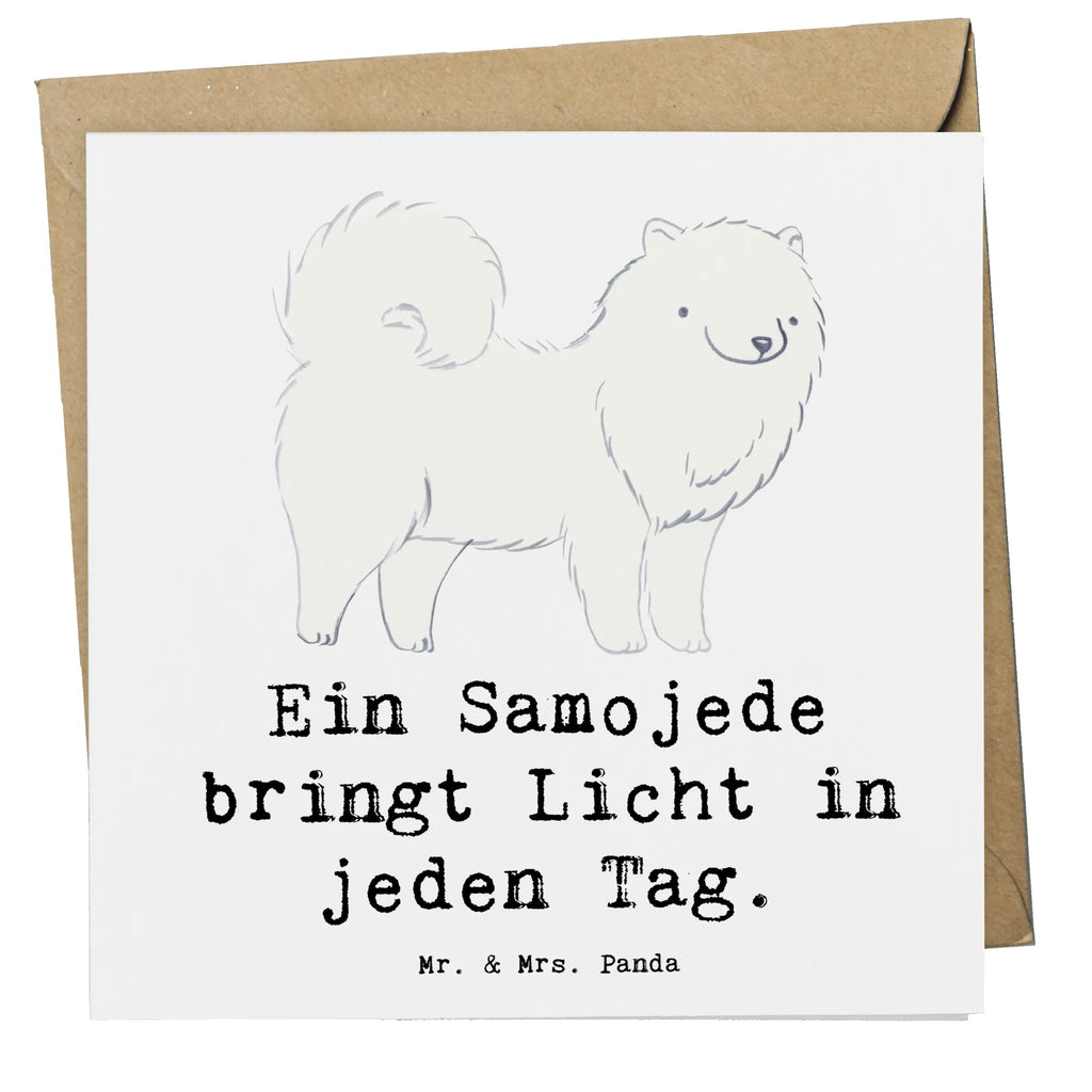 Deluxe Karte Samojede Licht Einladungskarte, Hochzeitskarte, Karte, Hochwertige Klappkarte, Geburtstagskarte, Grußkarte, Hochwertige Grußkarte, Glückwunschkarte, Klappkarte, Hund, Hunderasse, Rassehund, Hundebesitzer, Geschenk, Tierfreund, Schenken, Welpe