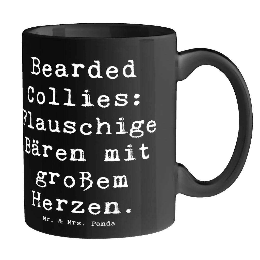 Tasse Spruch Bearded Collie Bärenherz Porzellantasse, Keramiktasse, Geschenktasse, Teetasse, Tasse mit Zitaten, Tasse, Kaffeetasse, Bürotasse, Tasse mit Motiven, Hund, Hunderasse, Rassehund, Hundebesitzer, Geschenk, Tierfreund, Schenken, Welpe