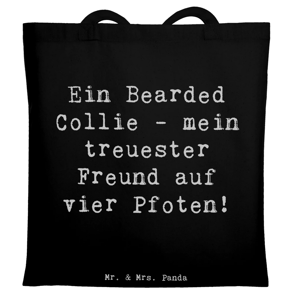 Tote bag Saying Ein Bearded Collie - mein treuester Freund auf vier Pfoten! Badetasche, Jutebeutel, Beuteltasche, Schultertasche, Stoffbeutel, Tasche, Strandtasche, Beutel, Shopper, Stofftasche, Einkaufstüte, Einkaufstasche, Laptoptasche, Umhängetasche, Tragetasche, Jutetasche, Hund, Hunderasse, Rassehund, Hundebesitzer, Geschenk, Tierfreund, Schenken, Welpe
