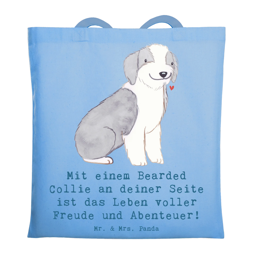 Tote bag Mit einem Bearded Collie an deiner Seite ist das Leben voller Freude und Abenteuer! Jutebeutel, Strandtasche, Schultertasche, Beutel, Laptoptasche, Stofftasche, Einkaufstasche, Badetasche, Shopper, Tragetasche, Umhängetasche, Beuteltasche, Tasche, Stoffbeutel, Jutetasche, Einkaufstüte, Hund, Hunderasse, Rassehund, Hundebesitzer, Geschenk, Tierfreund, Schenken, Welpe