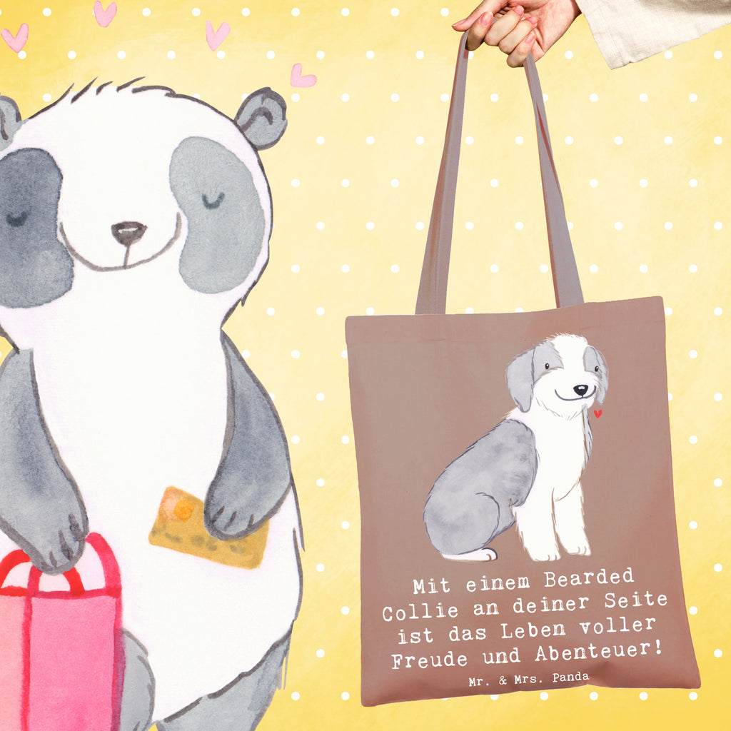 Tote bag Mit einem Bearded Collie an deiner Seite ist das Leben voller Freude und Abenteuer! Jutebeutel, Strandtasche, Schultertasche, Beutel, Laptoptasche, Stofftasche, Einkaufstasche, Badetasche, Shopper, Tragetasche, Umhängetasche, Beuteltasche, Tasche, Stoffbeutel, Jutetasche, Einkaufstüte, Hund, Hunderasse, Rassehund, Hundebesitzer, Geschenk, Tierfreund, Schenken, Welpe