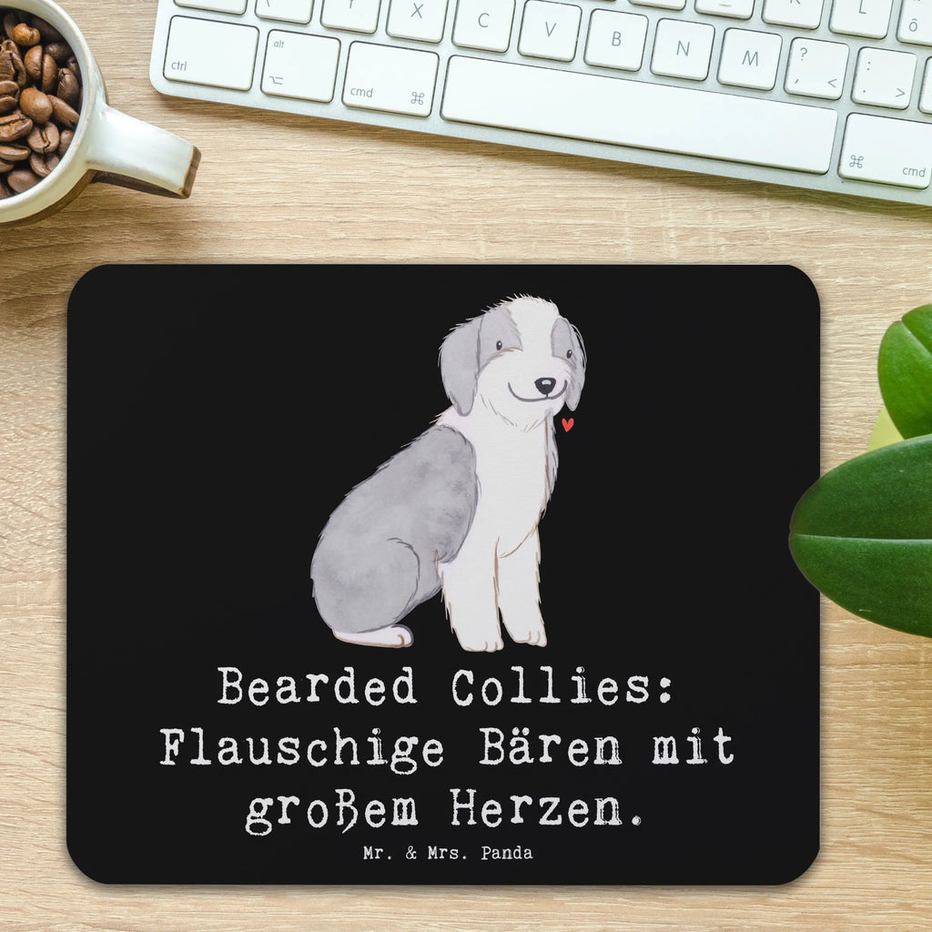 Mouse mat Bearded Collies: Flauschige Bären mit großem Herzen. Designer Mauspad, PC Zubehör, Mauspad, Mausunterlage, Mousepad, Arbeitszimmer, Mauspad Büro, Computer zubehör, Einzigartiges Mauspad, Büroausstattung, Hund, Hunderasse, Rassehund, Hundebesitzer, Geschenk, Tierfreund, Schenken, Welpe
