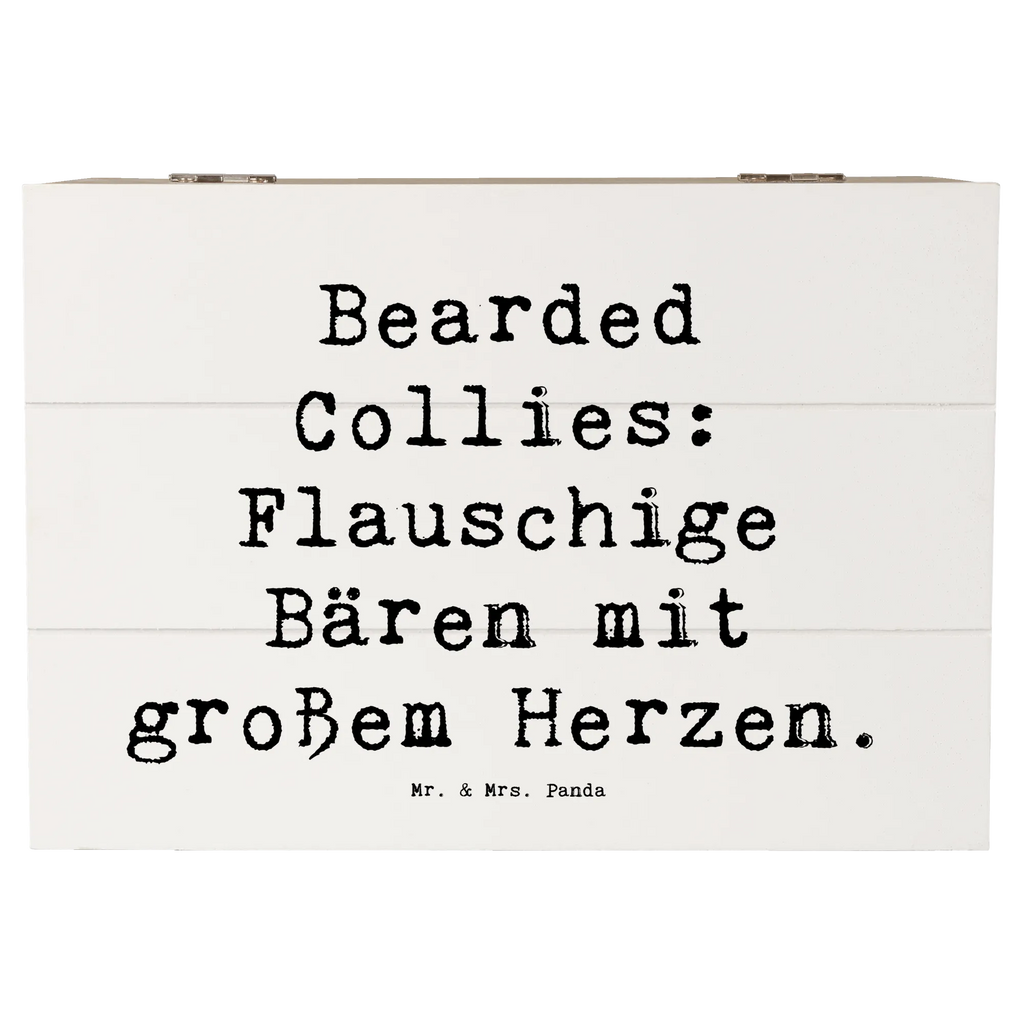 Holzkiste Spruch Bearded Collie Bärenherz Kiste, Geschenkdose, Geschenkbox, Schatzkiste, Erinnerungsbox, XXL, Schatulle, Holzkiste, Dekokiste, Truhe, Erinnerungskiste, Aufbewahrungsbox, Hund, Hunderasse, Rassehund, Hundebesitzer, Geschenk, Tierfreund, Schenken, Welpe