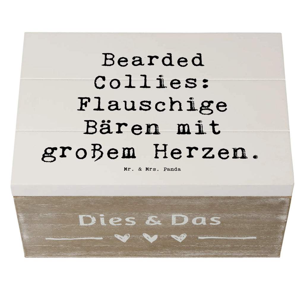 Holzkiste Spruch Bearded Collie Bärenherz Kiste, Geschenkdose, Geschenkbox, Schatzkiste, Erinnerungsbox, XXL, Schatulle, Holzkiste, Dekokiste, Truhe, Erinnerungskiste, Aufbewahrungsbox, Hund, Hunderasse, Rassehund, Hundebesitzer, Geschenk, Tierfreund, Schenken, Welpe