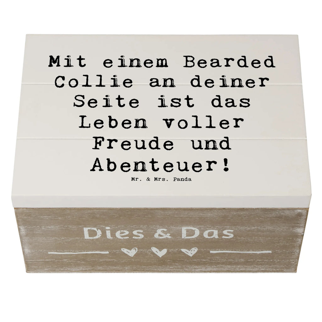 Holzkiste Spruch Bearded Collie Freund Holzkiste, Kiste, Geschenkdose, Erinnerungsbox, Schatulle, XXL, Dekokiste, Aufbewahrungsbox, Truhe, Erinnerungskiste, Schatzkiste, Geschenkbox, Hund, Hunderasse, Rassehund, Hundebesitzer, Geschenk, Tierfreund, Schenken, Welpe