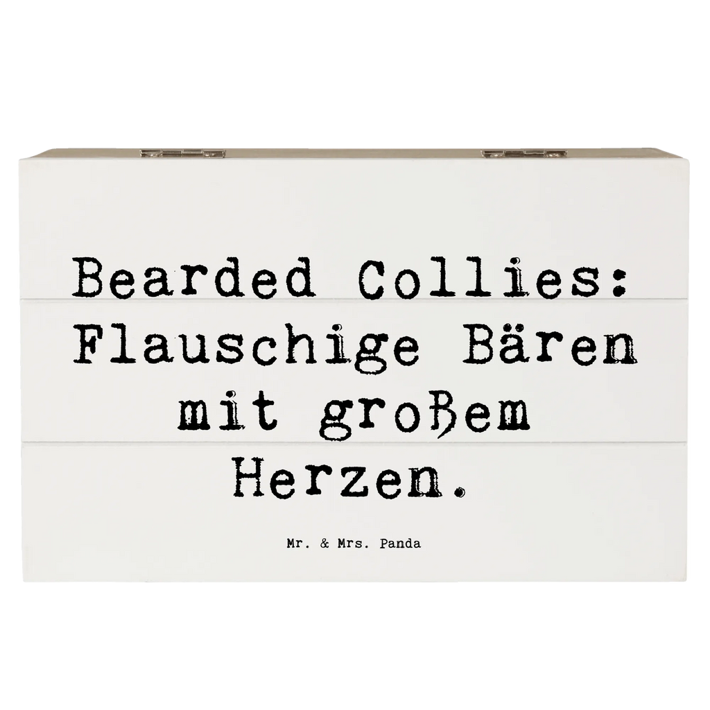 Holzkiste Spruch Bearded Collie Bärenherz Kiste, Geschenkdose, Geschenkbox, Schatzkiste, Erinnerungsbox, XXL, Schatulle, Holzkiste, Dekokiste, Truhe, Erinnerungskiste, Aufbewahrungsbox, Hund, Hunderasse, Rassehund, Hundebesitzer, Geschenk, Tierfreund, Schenken, Welpe