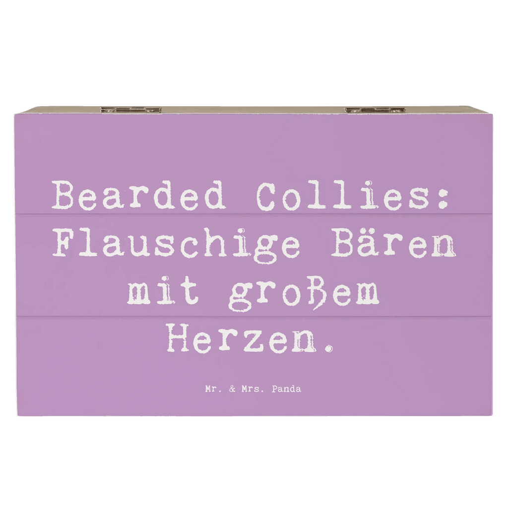 Holzkiste Spruch Bearded Collie Bärenherz Kiste, Geschenkdose, Geschenkbox, Schatzkiste, Erinnerungsbox, XXL, Schatulle, Holzkiste, Dekokiste, Truhe, Erinnerungskiste, Aufbewahrungsbox, Hund, Hunderasse, Rassehund, Hundebesitzer, Geschenk, Tierfreund, Schenken, Welpe