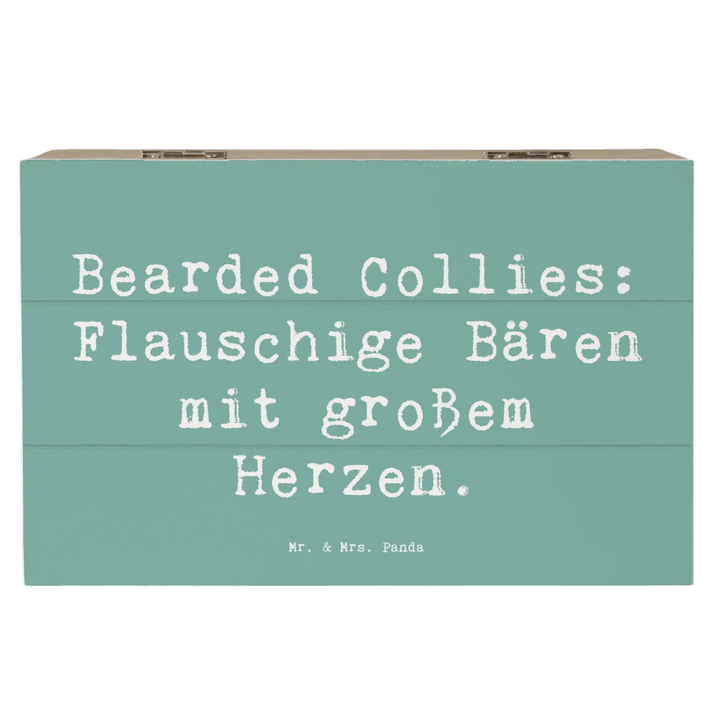 Holzkiste Spruch Bearded Collie Bärenherz Kiste, Geschenkdose, Geschenkbox, Schatzkiste, Erinnerungsbox, XXL, Schatulle, Holzkiste, Dekokiste, Truhe, Erinnerungskiste, Aufbewahrungsbox, Hund, Hunderasse, Rassehund, Hundebesitzer, Geschenk, Tierfreund, Schenken, Welpe