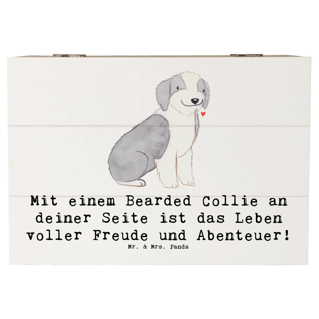 Holzkiste Bearded Collie Freund Holzkiste, Schatzkiste, Schatulle, Geschenkdose, Aufbewahrungsbox, Geschenkbox, Truhe, Erinnerungsbox, XXL, Kiste, Erinnerungskiste, Dekokiste, Hund, Hunderasse, Rassehund, Hundebesitzer, Geschenk, Tierfreund, Schenken, Welpe