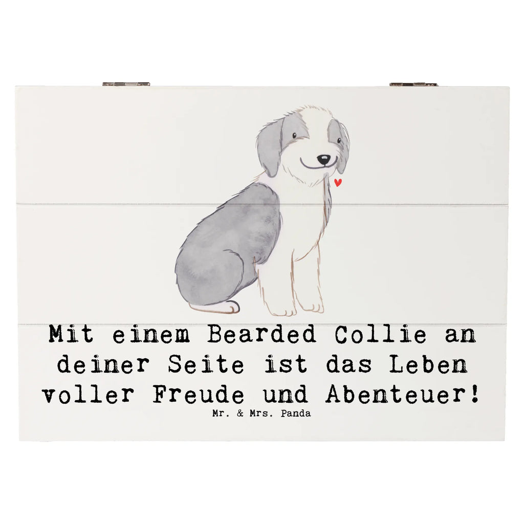 Holzkiste Bearded Collie Freund Holzkiste, Schatzkiste, Schatulle, Geschenkdose, Aufbewahrungsbox, Geschenkbox, Truhe, Erinnerungsbox, XXL, Kiste, Erinnerungskiste, Dekokiste, Hund, Hunderasse, Rassehund, Hundebesitzer, Geschenk, Tierfreund, Schenken, Welpe