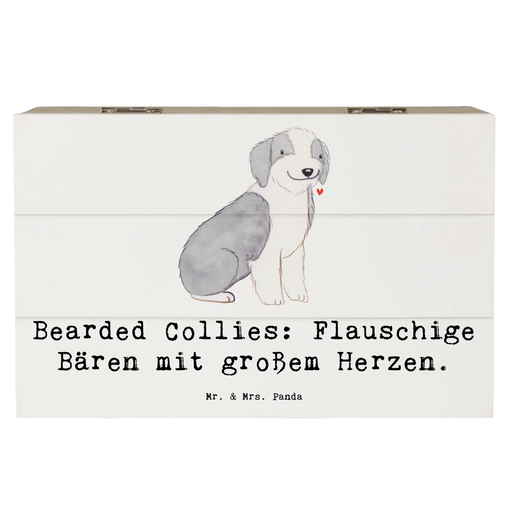 Wooden chest Bearded Collies: Flauschige Bären mit großem Herzen. Aufbewahrungsbox, Geschenkbox, Truhe, Schatzkiste, Dekokiste, Schatulle, XXL, Erinnerungsbox, Kiste, Geschenkdose, Holzkiste, Erinnerungskiste, Hund, Hunderasse, Rassehund, Hundebesitzer, Geschenk, Tierfreund, Schenken, Welpe