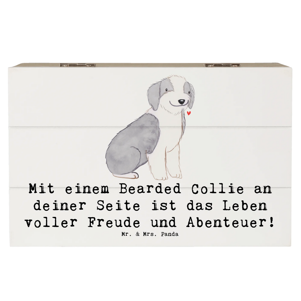 Holzkiste Bearded Collie Freund Holzkiste, Schatzkiste, Schatulle, Geschenkdose, Aufbewahrungsbox, Geschenkbox, Truhe, Erinnerungsbox, XXL, Kiste, Erinnerungskiste, Dekokiste, Hund, Hunderasse, Rassehund, Hundebesitzer, Geschenk, Tierfreund, Schenken, Welpe