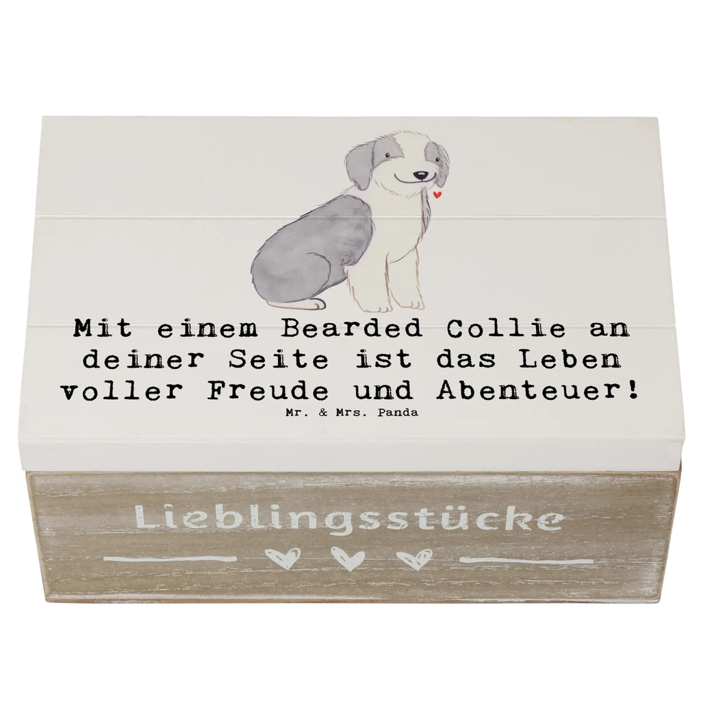 Holzkiste Bearded Collie Freund Holzkiste, Schatzkiste, Schatulle, Geschenkdose, Aufbewahrungsbox, Geschenkbox, Truhe, Erinnerungsbox, XXL, Kiste, Erinnerungskiste, Dekokiste, Hund, Hunderasse, Rassehund, Hundebesitzer, Geschenk, Tierfreund, Schenken, Welpe