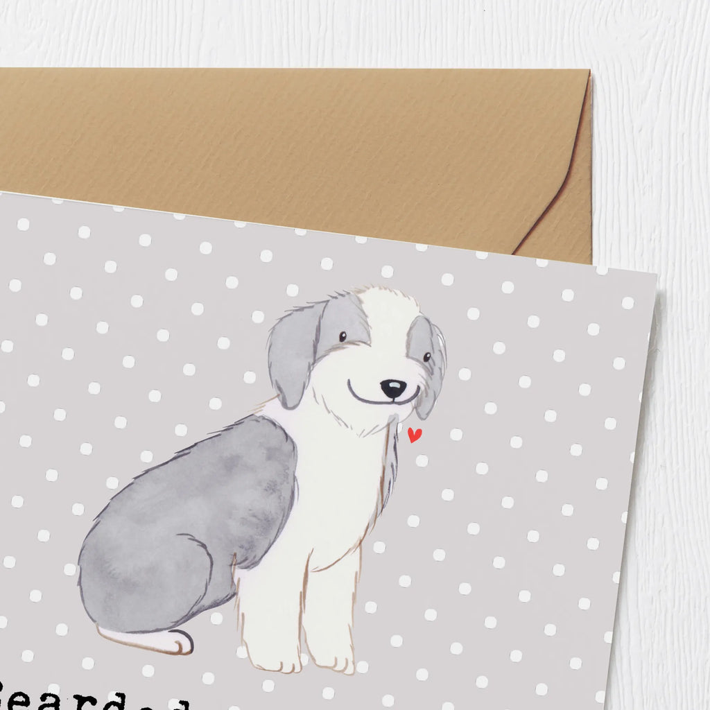 Deluxe Card Bearded Collies: Flauschige Bären mit großem Herzen. Hochzeitskarte, Hochwertige Grußkarte, Grußkarte, Glückwunschkarte, Karte, Klappkarte, Hochwertige Klappkarte, Geburtstagskarte, Einladungskarte, Hund, Hunderasse, Rassehund, Hundebesitzer, Geschenk, Tierfreund, Schenken, Welpe
