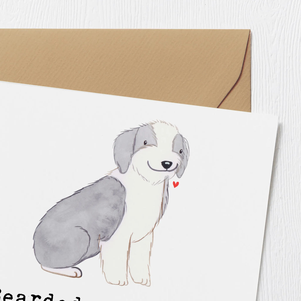 Deluxe Card Bearded Collies: Flauschige Bären mit großem Herzen. Hochzeitskarte, Hochwertige Grußkarte, Grußkarte, Glückwunschkarte, Karte, Klappkarte, Hochwertige Klappkarte, Geburtstagskarte, Einladungskarte, Hund, Hunderasse, Rassehund, Hundebesitzer, Geschenk, Tierfreund, Schenken, Welpe