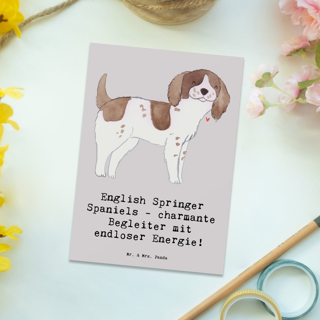 Postcard English Springer Spaniels - charmante Begleiter mit endloser Energie! Geschenkkarte, Einladung, Karte, Geburtstagskarte, Einladungskarten Geburtstag, Ansichtskarte, Einladung Geburtstag, Ansichtskarten, Postkarte, Einladungskarte, Dankeskarte, Grußkarte, Hund, Hunderasse, Rassehund, Hundebesitzer, Geschenk, Tierfreund, Schenken, Welpe