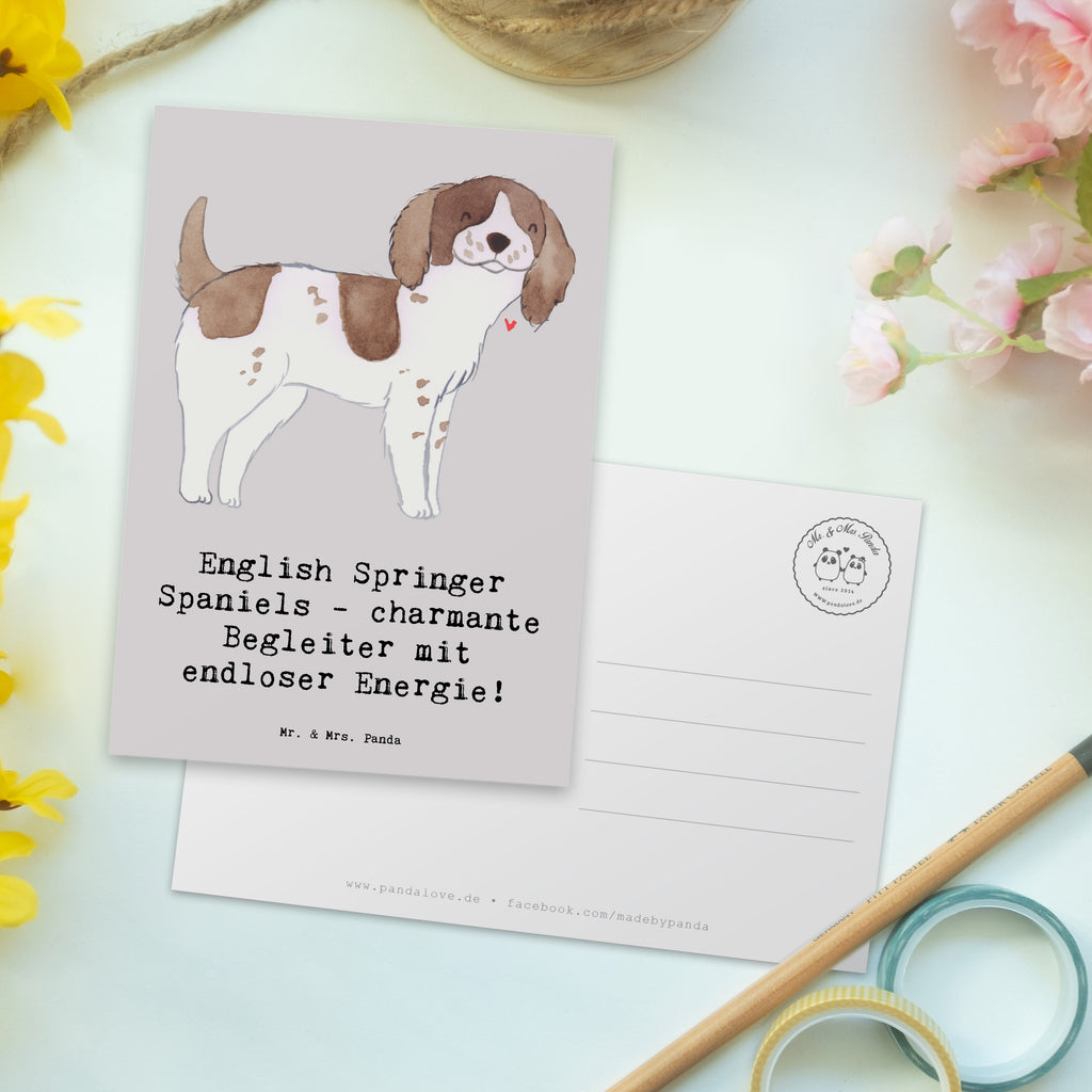 Postcard English Springer Spaniels - charmante Begleiter mit endloser Energie! Geschenkkarte, Einladung, Karte, Geburtstagskarte, Einladungskarten Geburtstag, Ansichtskarte, Einladung Geburtstag, Ansichtskarten, Postkarte, Einladungskarte, Dankeskarte, Grußkarte, Hund, Hunderasse, Rassehund, Hundebesitzer, Geschenk, Tierfreund, Schenken, Welpe