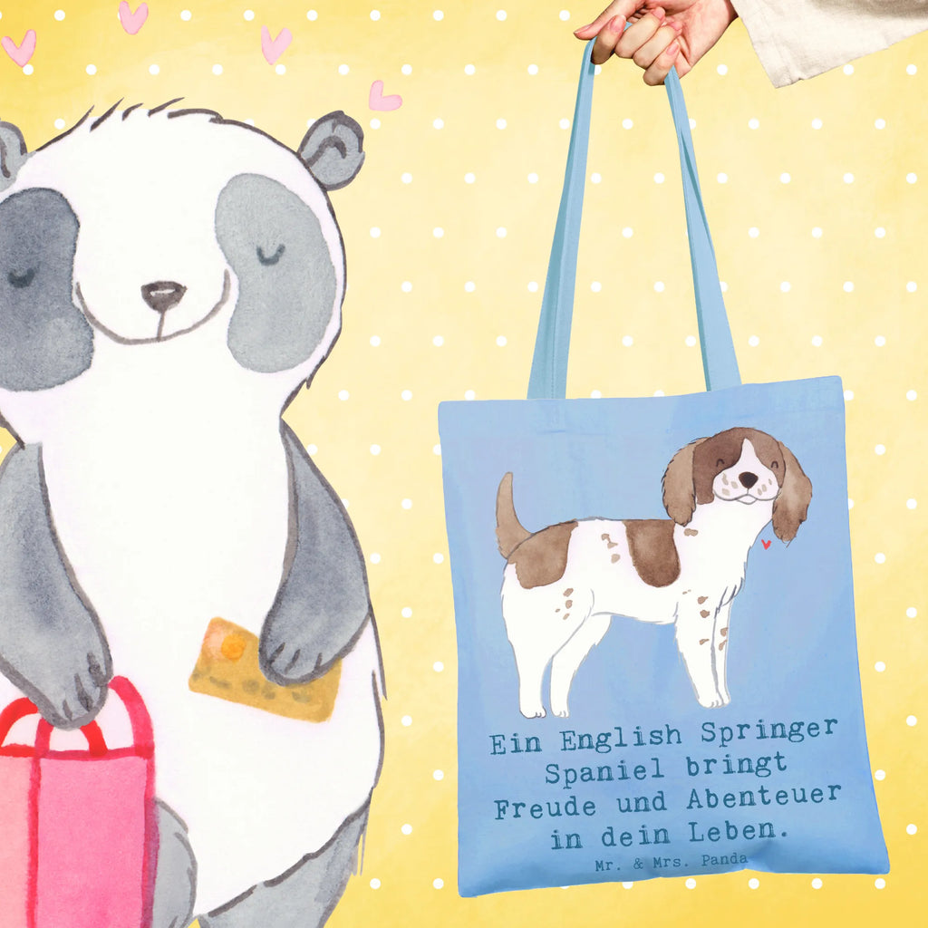 Tragetasche English Springer Spaniel Freude Beutel, Jutetasche, Stoffbeutel, Stofftasche, Jutebeutel, Badetasche, Einkaufstüte, Einkaufstasche, Tragetasche, Strandtasche, Shopper, Tasche, Umhängetasche, Laptoptasche, Schultertasche, Beuteltasche, Hund, Hunderasse, Rassehund, Hundebesitzer, Geschenk, Tierfreund, Schenken, Welpe