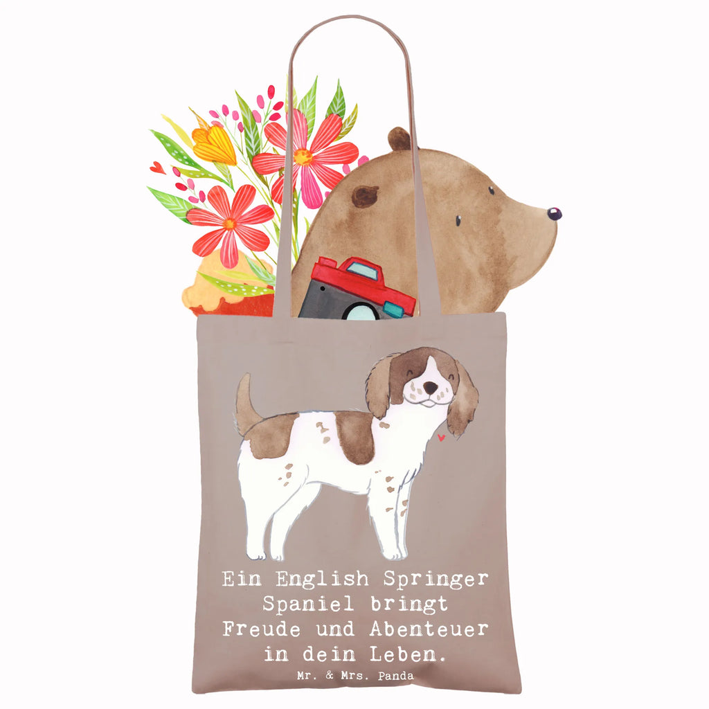 Tragetasche English Springer Spaniel Freude Beutel, Jutetasche, Stoffbeutel, Stofftasche, Jutebeutel, Badetasche, Einkaufstüte, Einkaufstasche, Tragetasche, Strandtasche, Shopper, Tasche, Umhängetasche, Laptoptasche, Schultertasche, Beuteltasche, Hund, Hunderasse, Rassehund, Hundebesitzer, Geschenk, Tierfreund, Schenken, Welpe