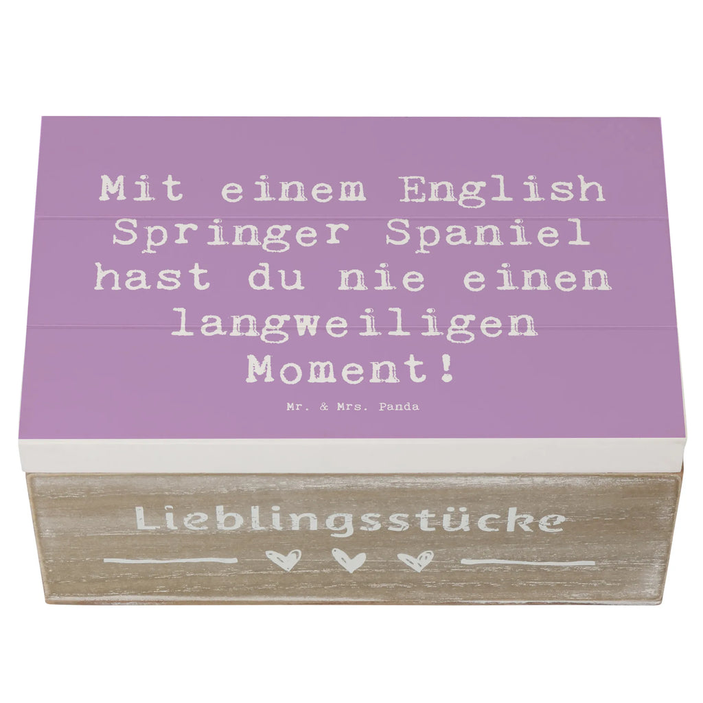 Holzkiste Spruch English Springer Spaniel Spaß Erinnerungskiste, Truhe, Schatulle, Aufbewahrungsbox, XXL, Erinnerungsbox, Dekokiste, Holzkiste, Kiste, Schatzkiste, Geschenkdose, Geschenkbox, Hund, Hunderasse, Rassehund, Hundebesitzer, Geschenk, Tierfreund, Schenken, Welpe