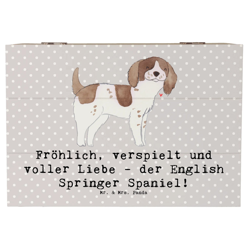 Holzkiste English Springer Spaniel Freude Holzkiste, Geschenkbox, Geschenkdose, Schatulle, Truhe, Erinnerungsbox, Dekokiste, Aufbewahrungsbox, XXL, Erinnerungskiste, Schatzkiste, Kiste, Hund, Hunderasse, Rassehund, Hundebesitzer, Geschenk, Tierfreund, Schenken, Welpe