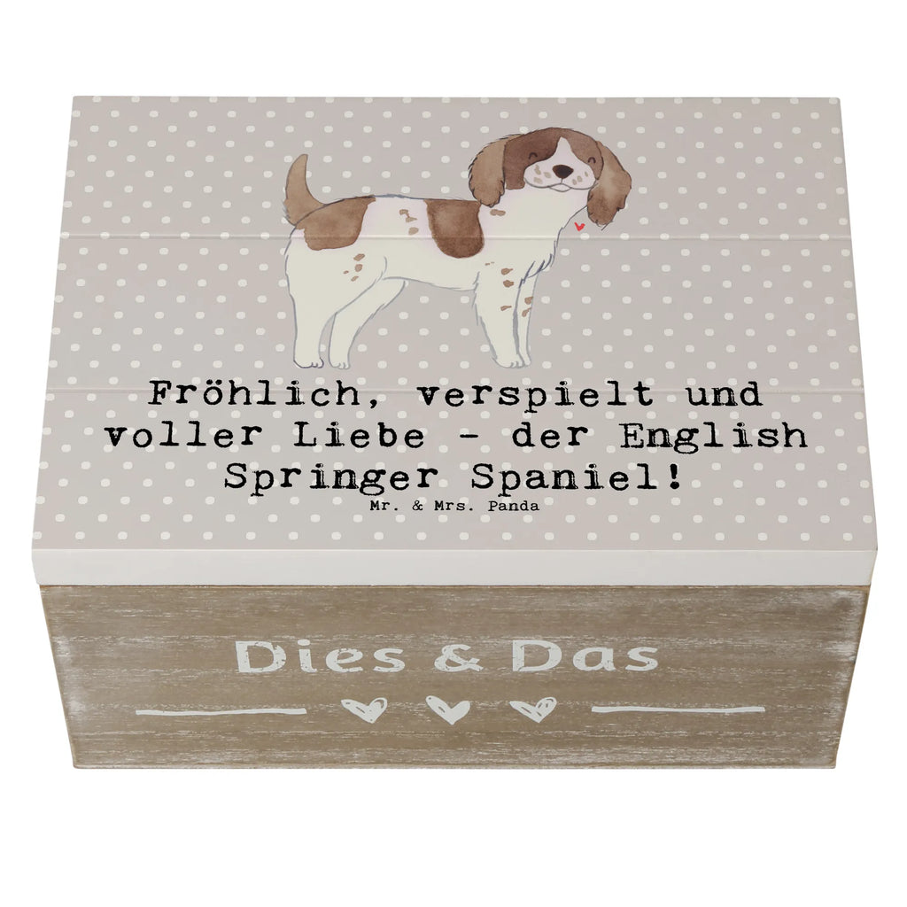 Holzkiste English Springer Spaniel Freude Holzkiste, Geschenkbox, Geschenkdose, Schatulle, Truhe, Erinnerungsbox, Dekokiste, Aufbewahrungsbox, XXL, Erinnerungskiste, Schatzkiste, Kiste, Hund, Hunderasse, Rassehund, Hundebesitzer, Geschenk, Tierfreund, Schenken, Welpe
